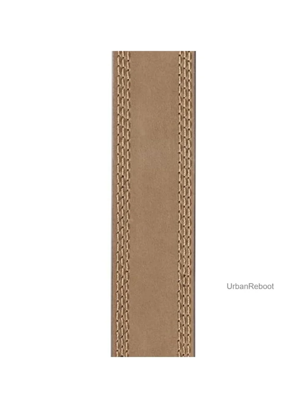 Carhartt Men's Top Grain Leather Triple Stitch Belt Antique Nickel